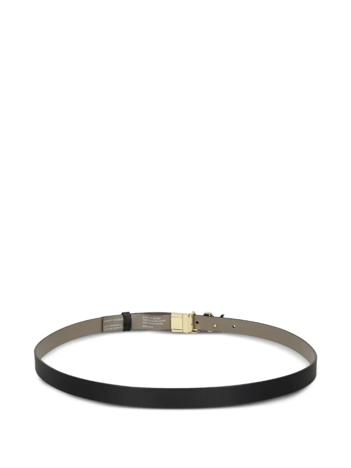 Armani Exchange ロゴディテール レザーベルト - 画像2