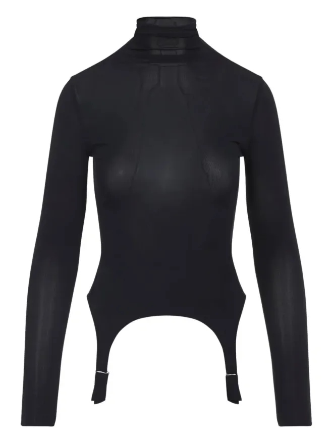 Jean Paul Gaultier Jean Paul Gaultier ガーター付きハイネックトップの商品画像