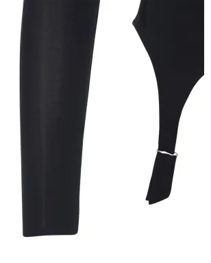 Jean Paul Gaultier ガーター付きハイネックトップ - サムネイル3