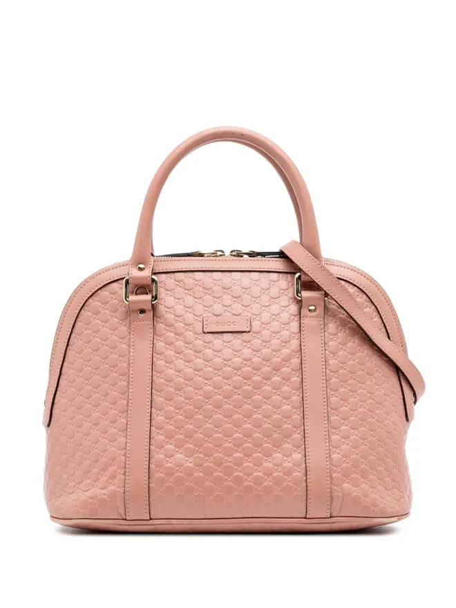 Gucci Pre-Owned Gucci ビンテージ 2016-2025 マイクログッチシマ ドームサッチェル - ピンクの商品画像