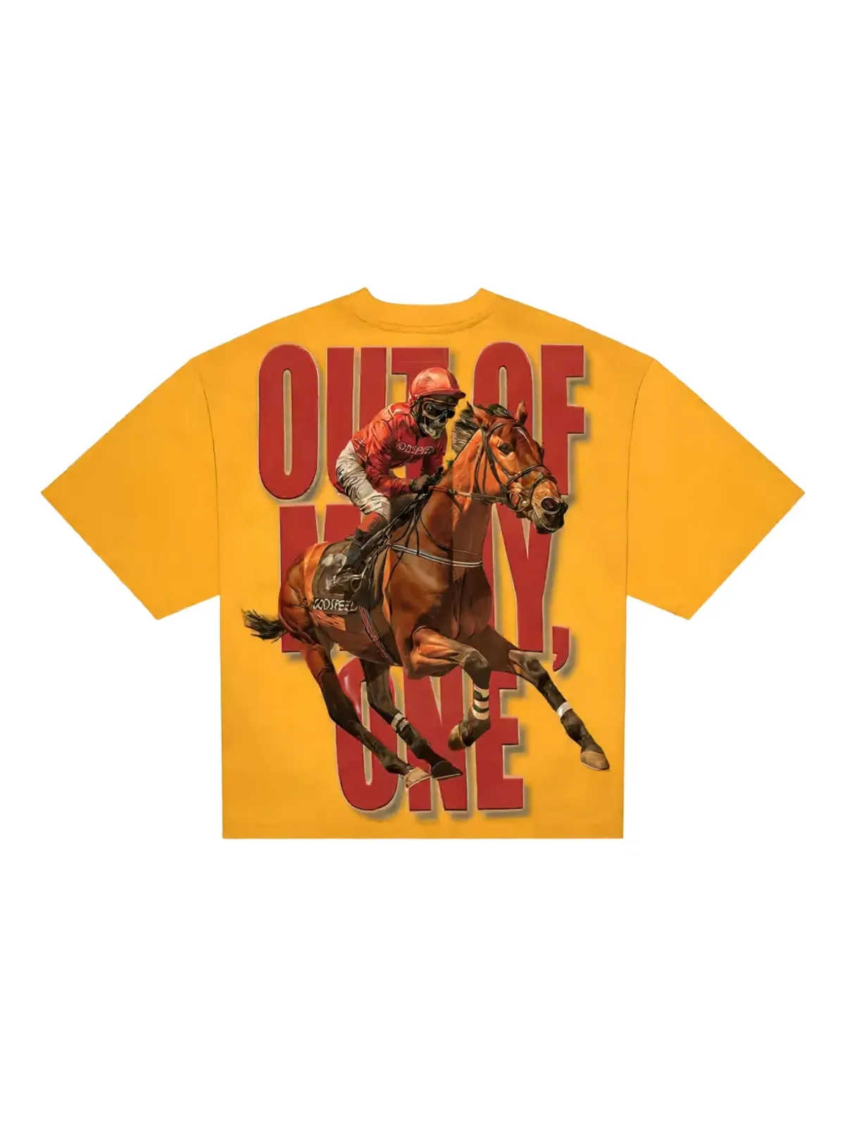 GODSPEED Thoroughbred グラフィックプリント Tシャツ - イエロー - 画像2