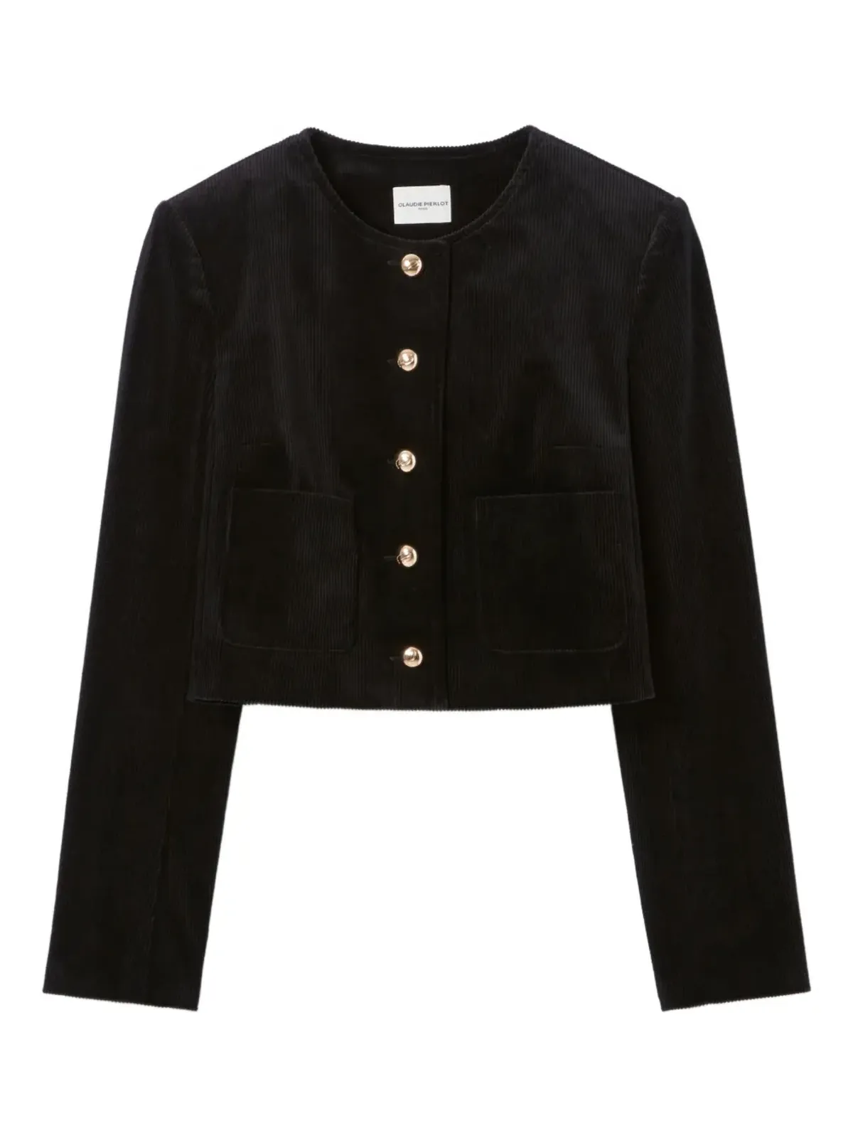 Claudie Pierlot クロップド コーデュロイ ジャケット - 画像1