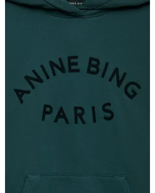 ANINE BING Harvey フーデッドスウェットシャツ グリーン - サムネイル5