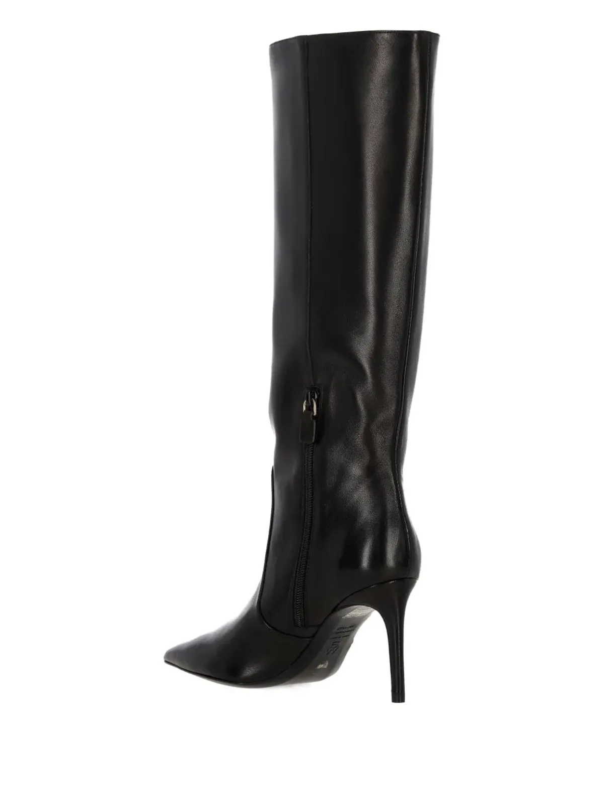 Stuart Weitzman レザー ポインテッドトゥ ニーハイブーツ - 画像4
