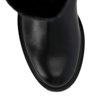Stuart Weitzman バックルディテール ツイード ブーツ - ブラック - サムネイル3