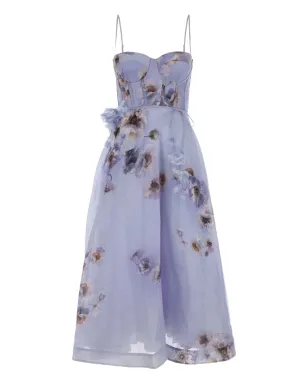 ZIMMERMANN Hypnotic Picnic floral-print midi dress - Purple - サムネイル1