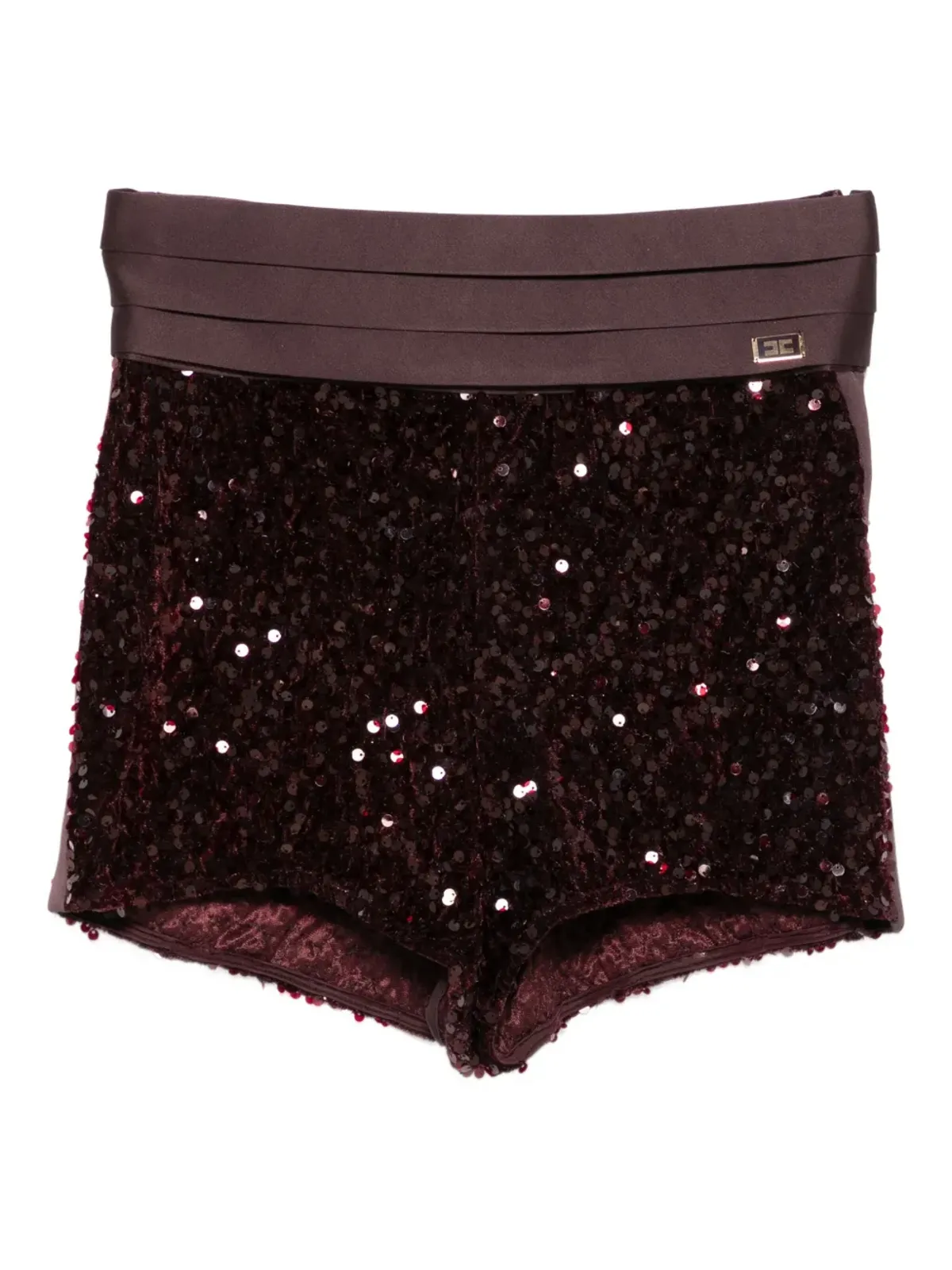Elisabetta Franchi スパンコール付きショートパンツ - 画像1