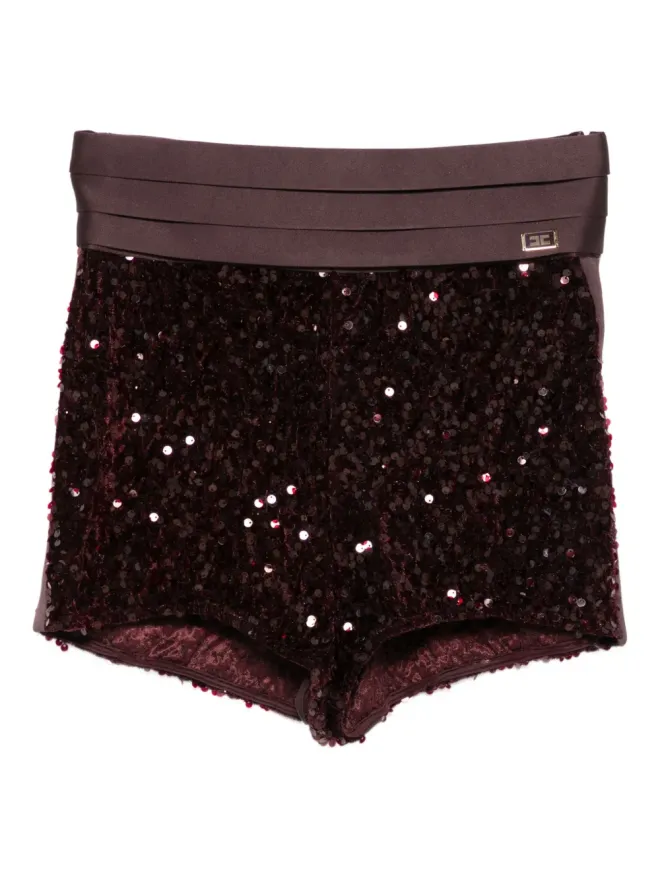 Elisabetta Franchi Elisabetta Franchi スパンコール付きショートパンツの商品画像