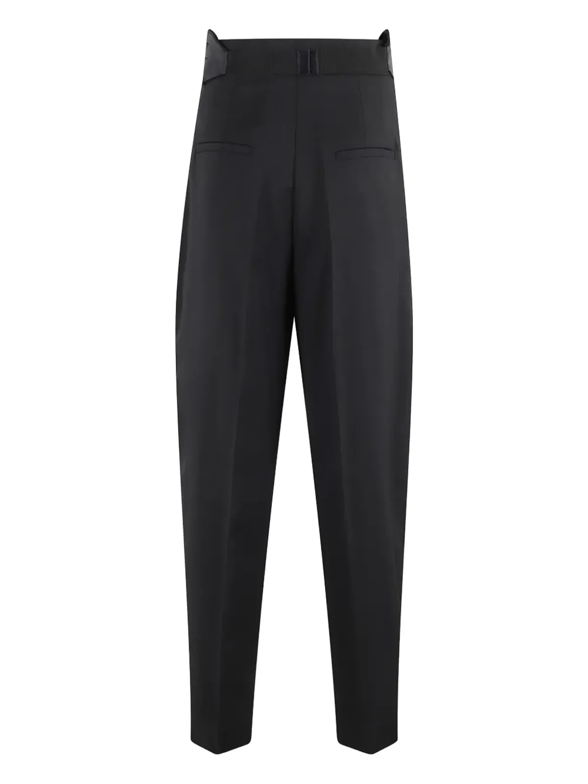 Erika Cavallini pleated satin-trim trousers - Black - 画像2
