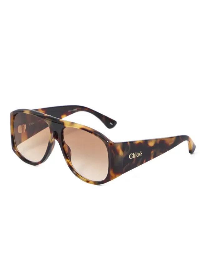 Chloé Eyewear Chloé Eyewear べっ甲柄グラデーションサングラスの商品画像