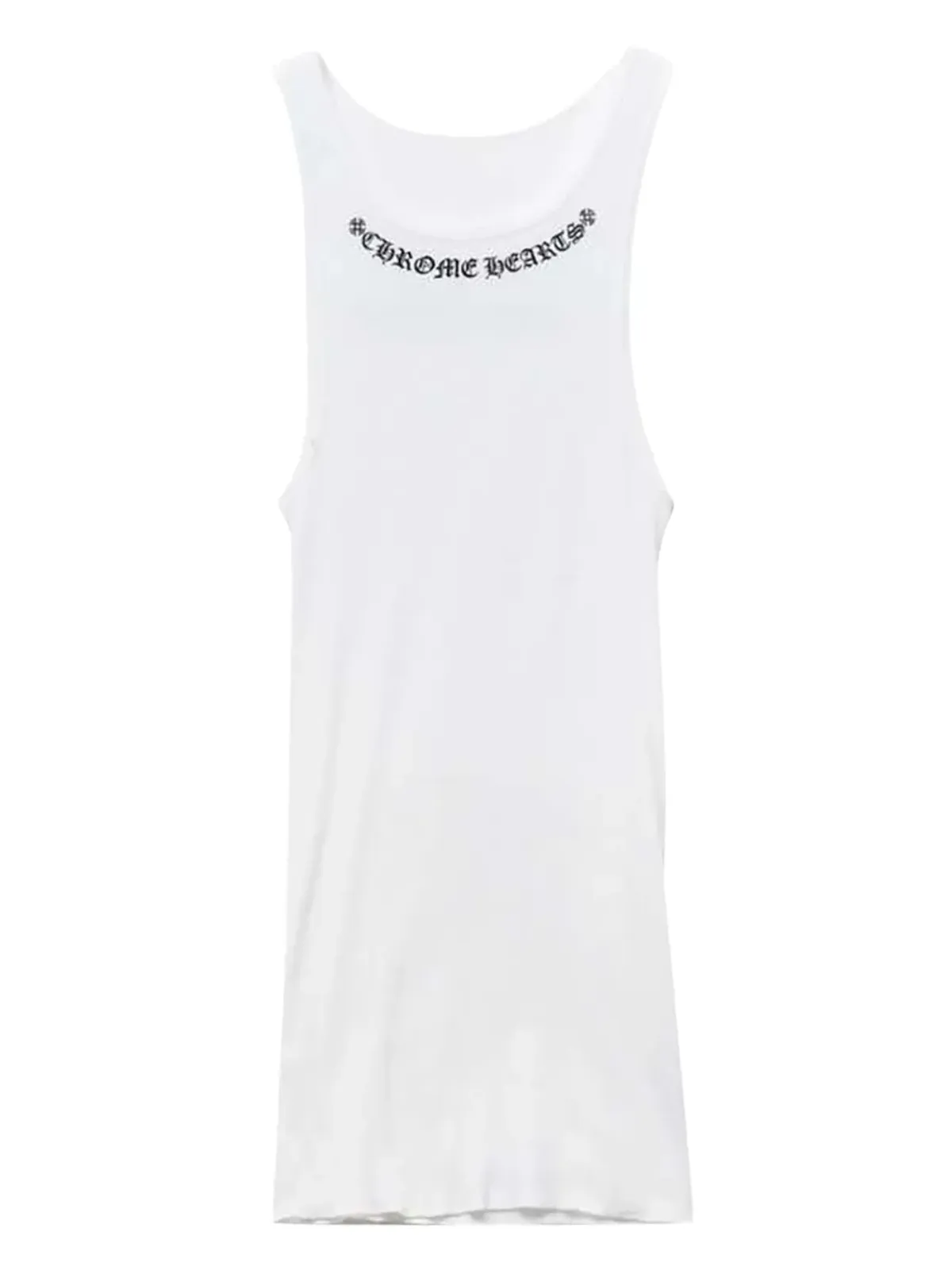Chrome Hearts スクロールロゴ タンクトップ - White - 画像1