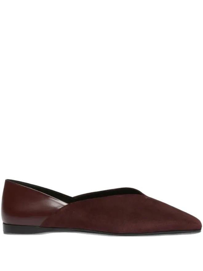 Max Mara Max Mara スクエアトゥ スエード バレエフラットの商品画像