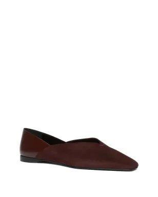 Max Mara スクエアトゥ スエード バレエフラット - サムネイル2