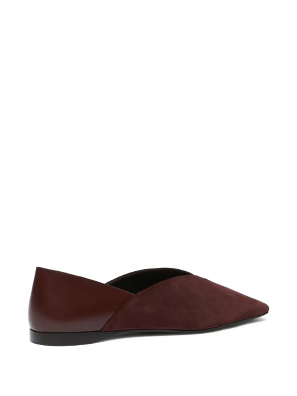 Max Mara スクエアトゥ スエード バレエフラット - 画像3