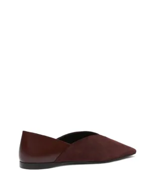 Max Mara スクエアトゥ スエード バレエフラット - サムネイル3