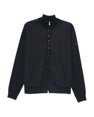 BOSS ジップフロント コットンセーター - Blue - サムネイル1