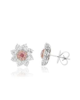 HYT Jewelry 18Kホワイトゴールド＆ローズゴールド ダイヤモンド ピアス - サムネイル3