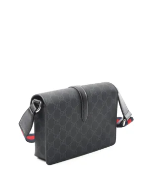 Gucci ビンテージ GGキャンバス メッセンジャーバッグ - ブラック - サムネイル2