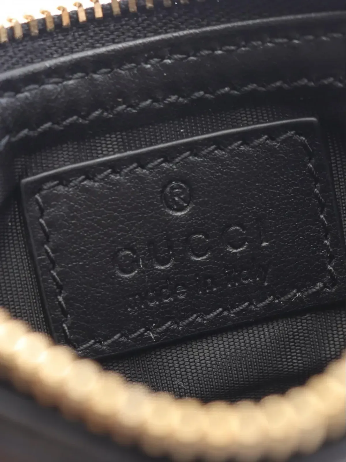 Gucci Pre-Owned 20年代チェボン柄キルト ダブルG コインパース - 画像4