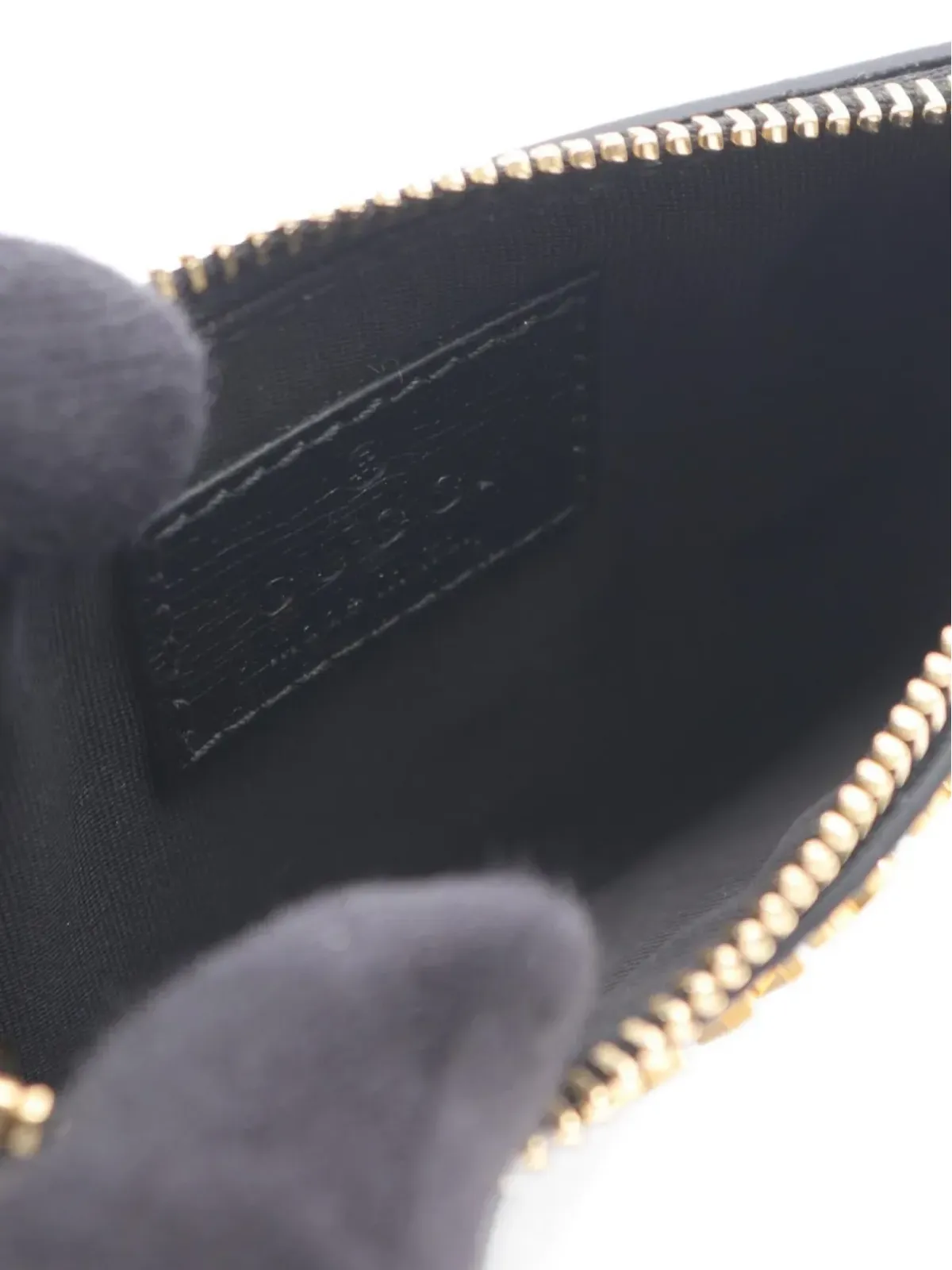 Gucci ビンテージ 2000年代 スクリプト コインケース - ブラック - 画像3
