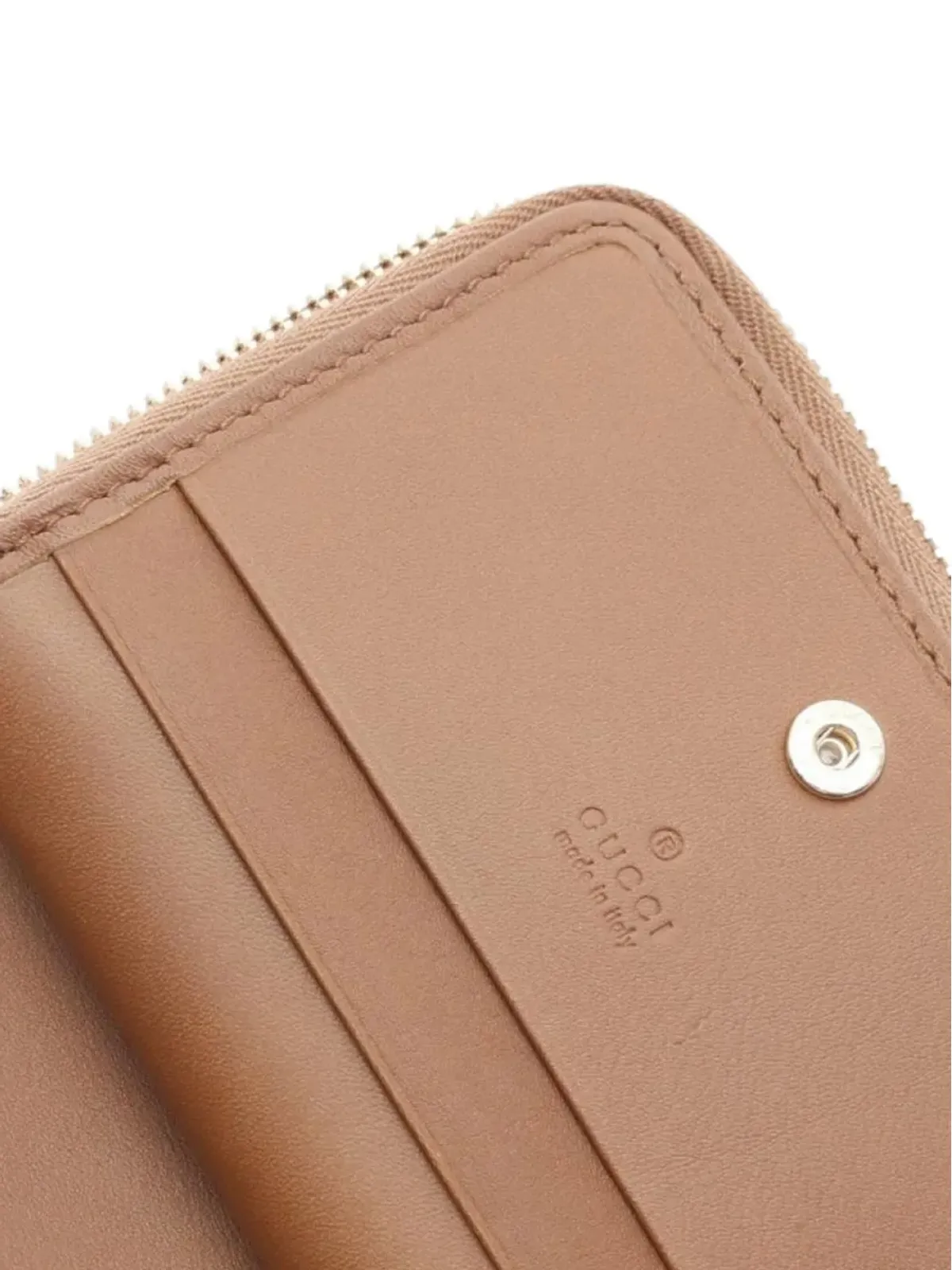 Gucci Pre-Owned GGエンブレム ジップウォレット - 画像4
