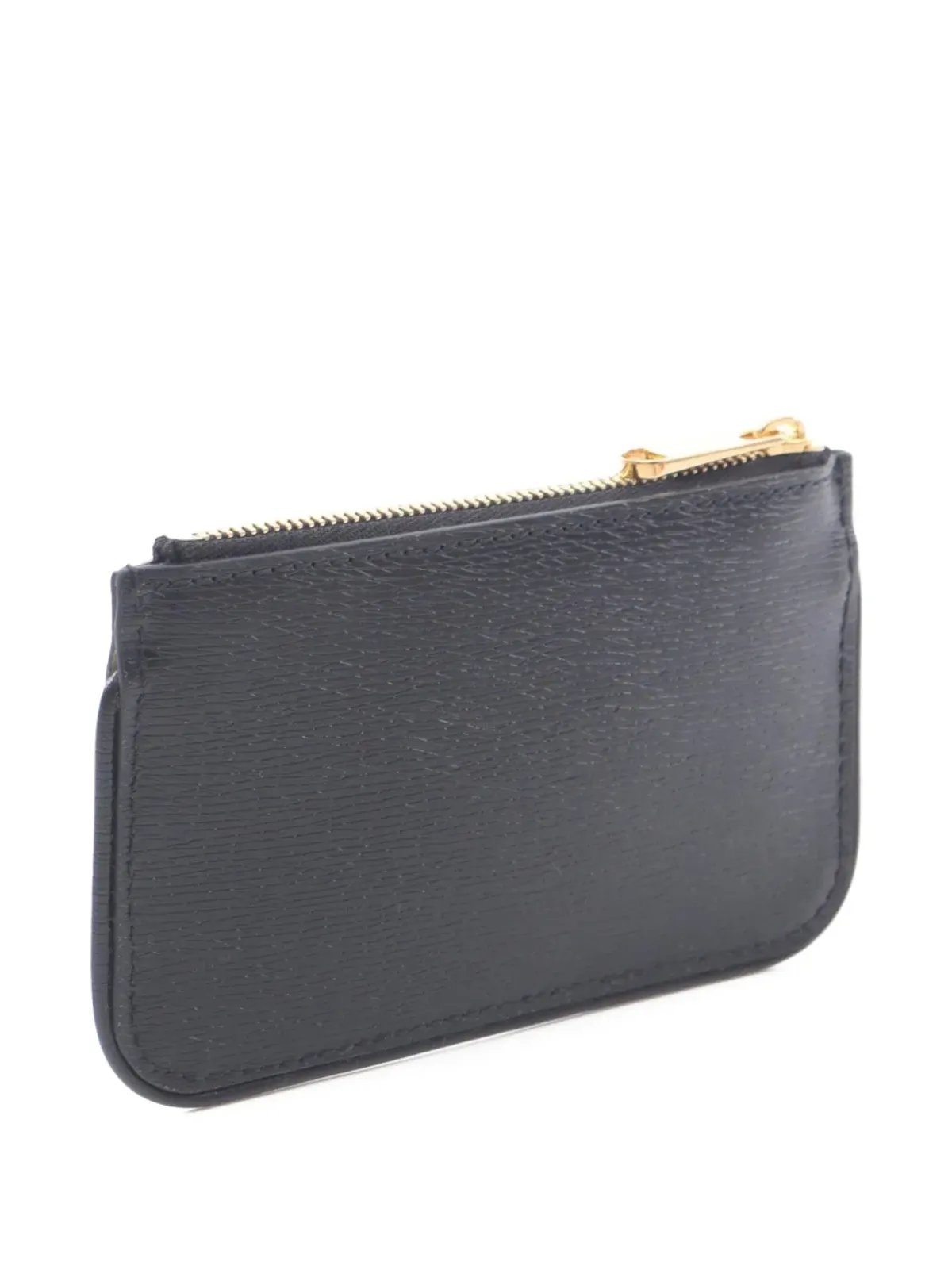 Gucci Pre-Owned 20s Script レザー ジップ コインウォレット - 画像2