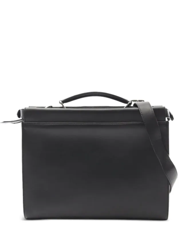 Fendi Pre-Owned Fendi Pre-Owned 2010s ピークアブー レザー ブリーフケース バッグ - ブラックの商品画像