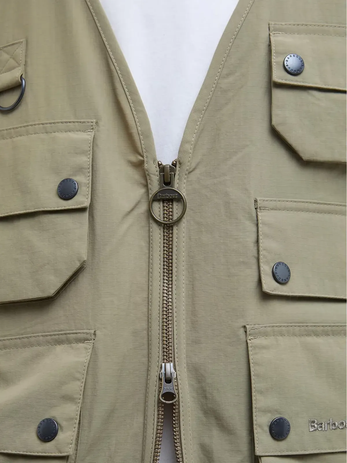 Barbour ユーティリティエディター ジップフロント ジレ - 画像5