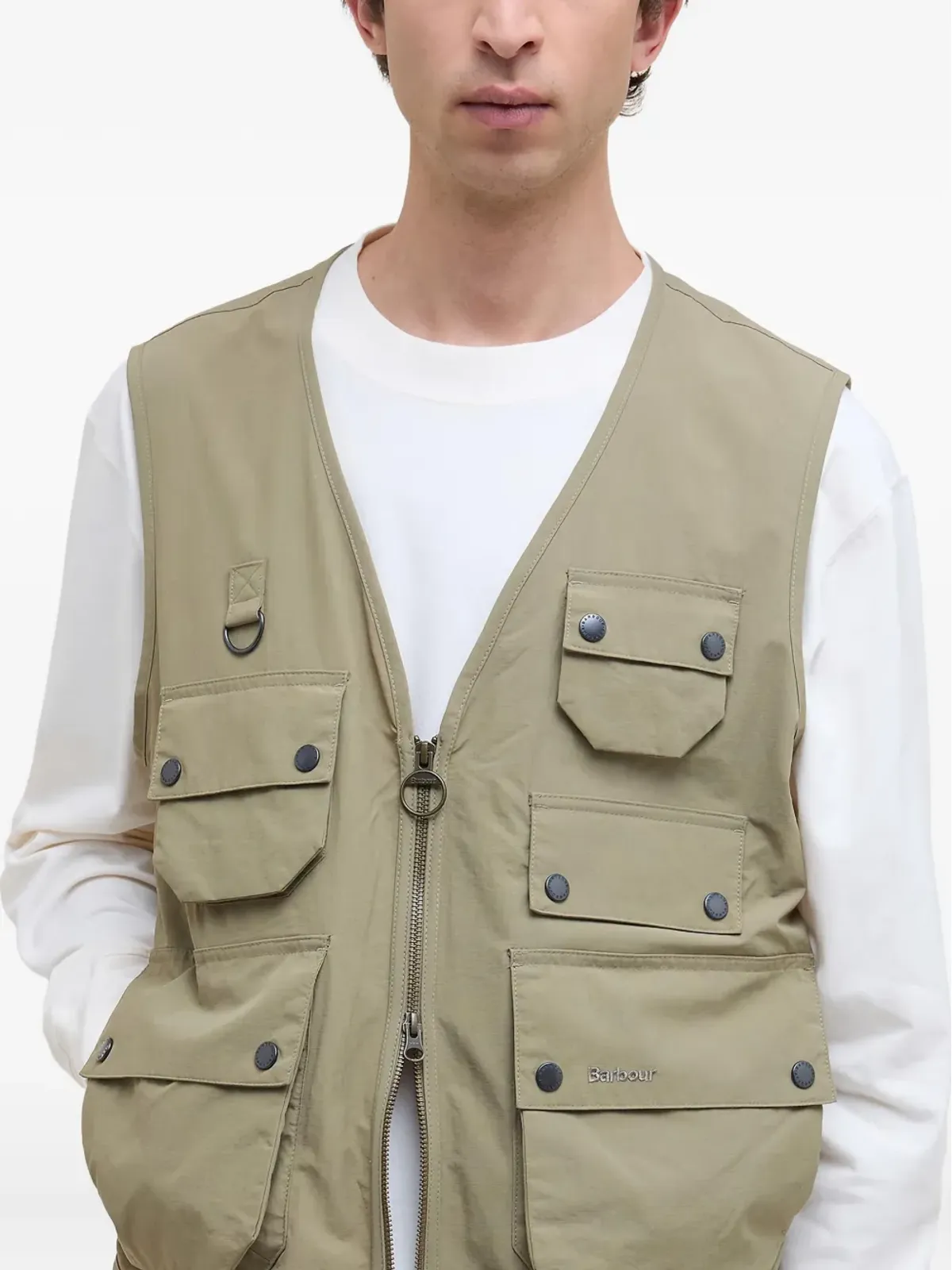 Barbour ユーティリティエディター ジップフロント ジレ - 画像3