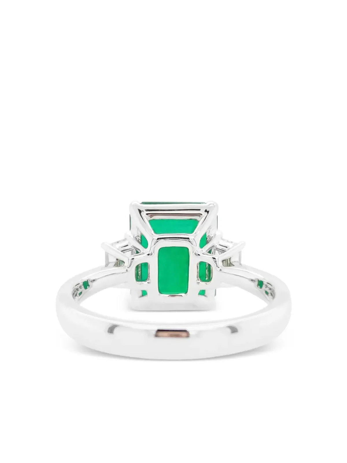 HYT Jewelry 18Kホワイトダイヤモンドとエメラルドのリング - 画像4