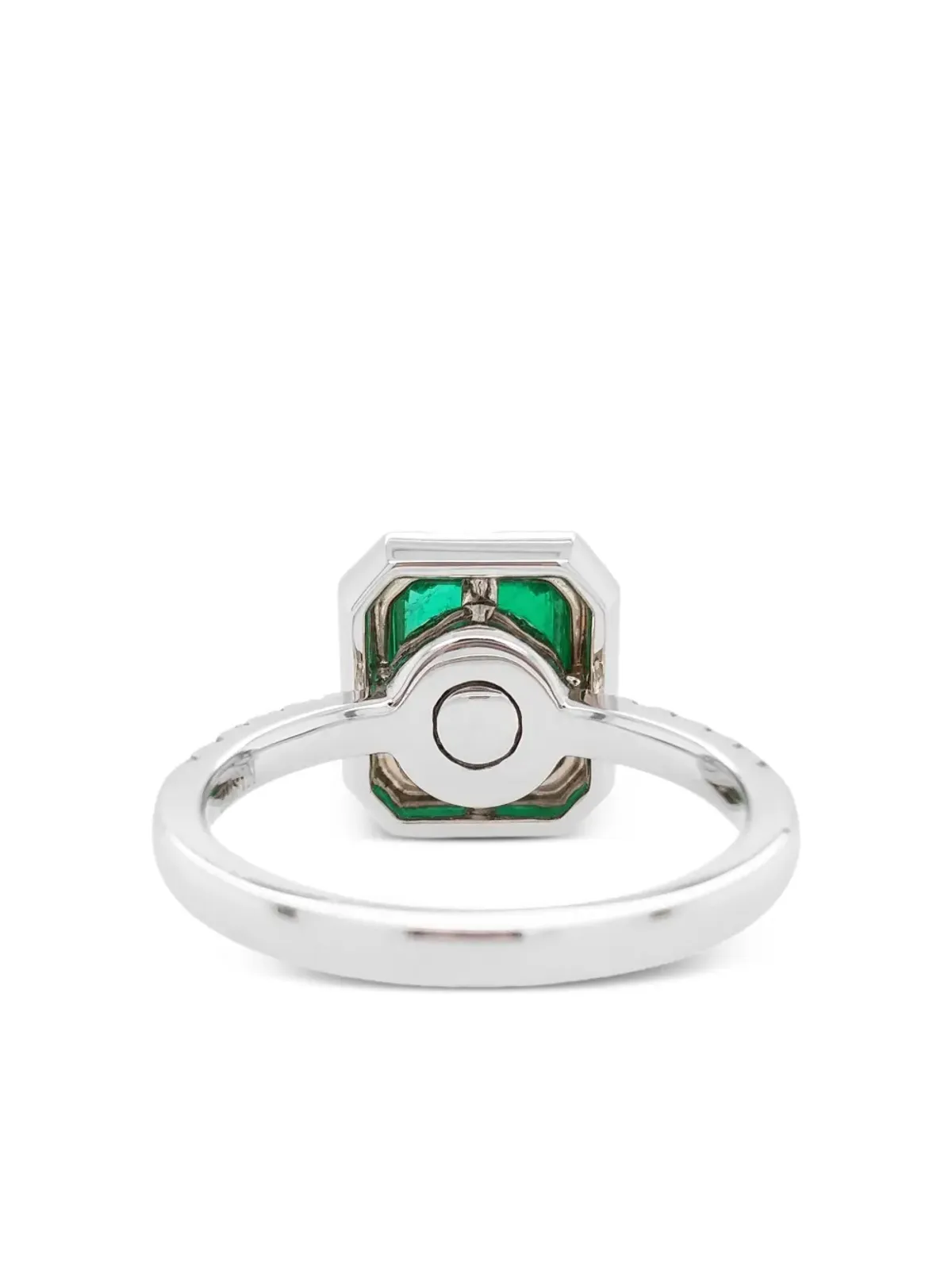 HYT Jewelry 18Kホワイト＆イエローゴールド エメラルド＆ダイヤモンドリング - 画像3