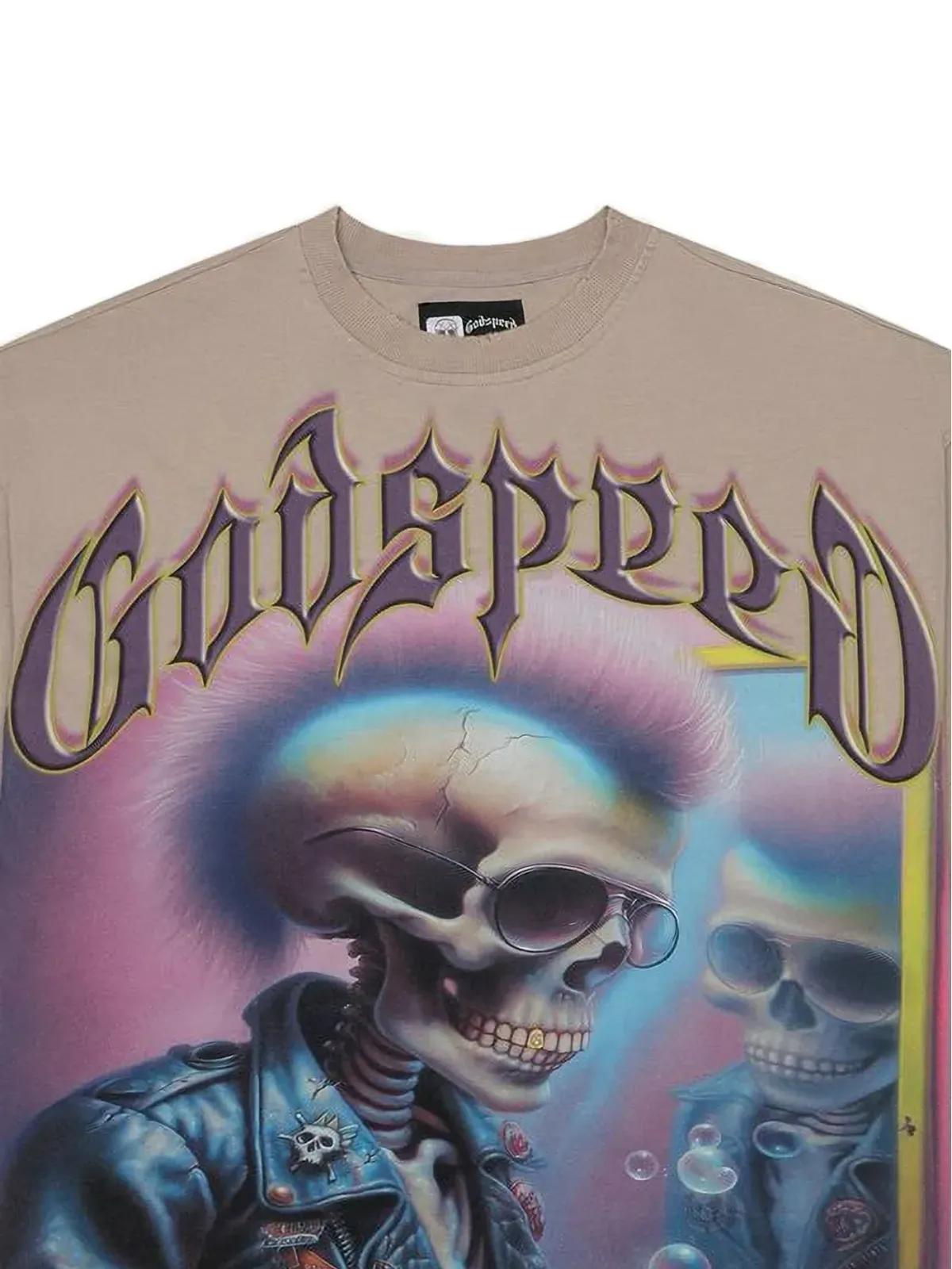 GODSPEED マン・イン・ザ・ミラー グラフィックTシャツ - ブラウン - 画像2