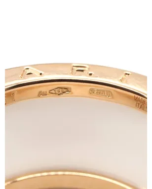 Bvlgari Pre-Owned 2010s 18K Rose Gold B-zero1 diamond ring - サムネイル4