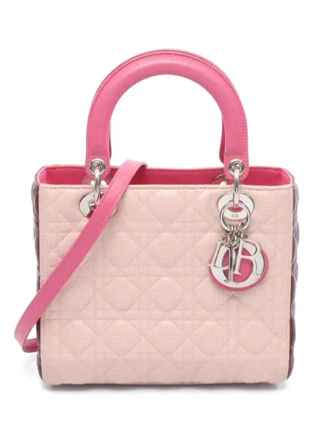 Christian Dior Pre-Owned Christian Dior Pre-Owned レディ・ディオール 2ウェイ ハンドバッグ ピンクの商品画像