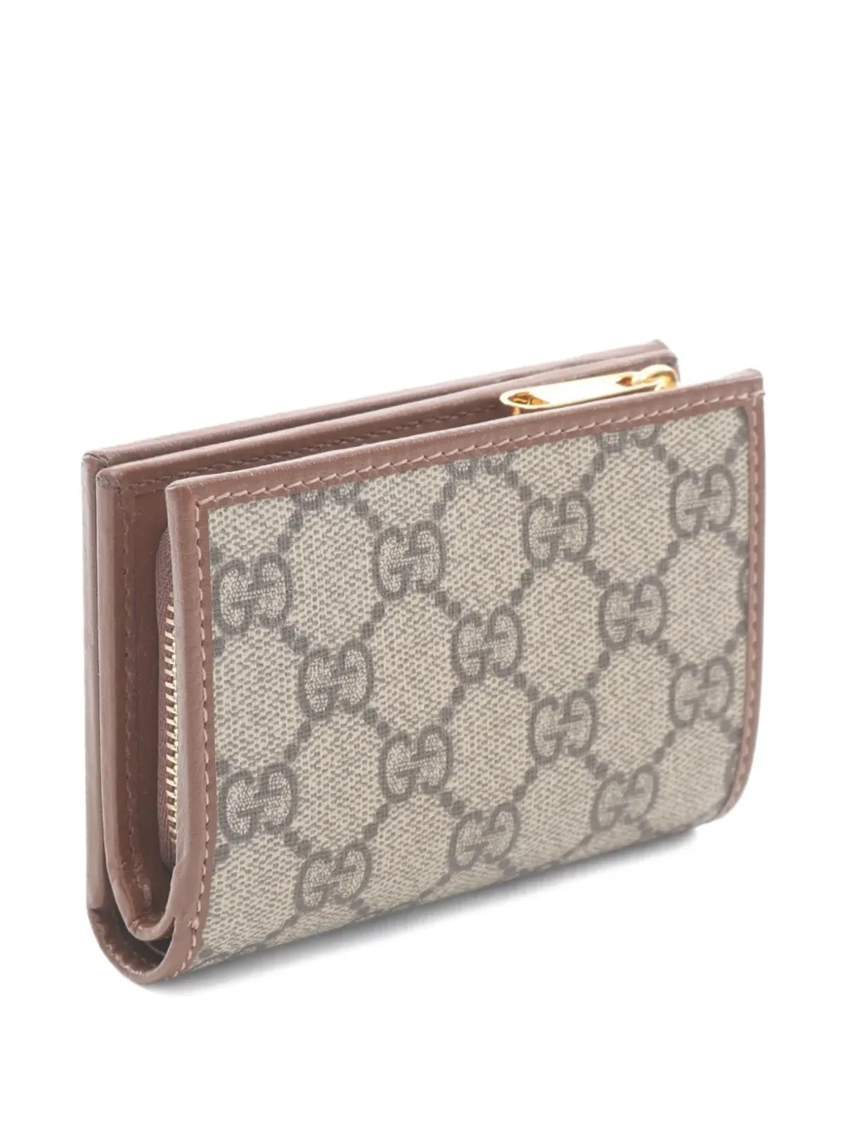 Gucci ビンテージ Horsebit GG Supreme 二つ折り財布 - 画像2