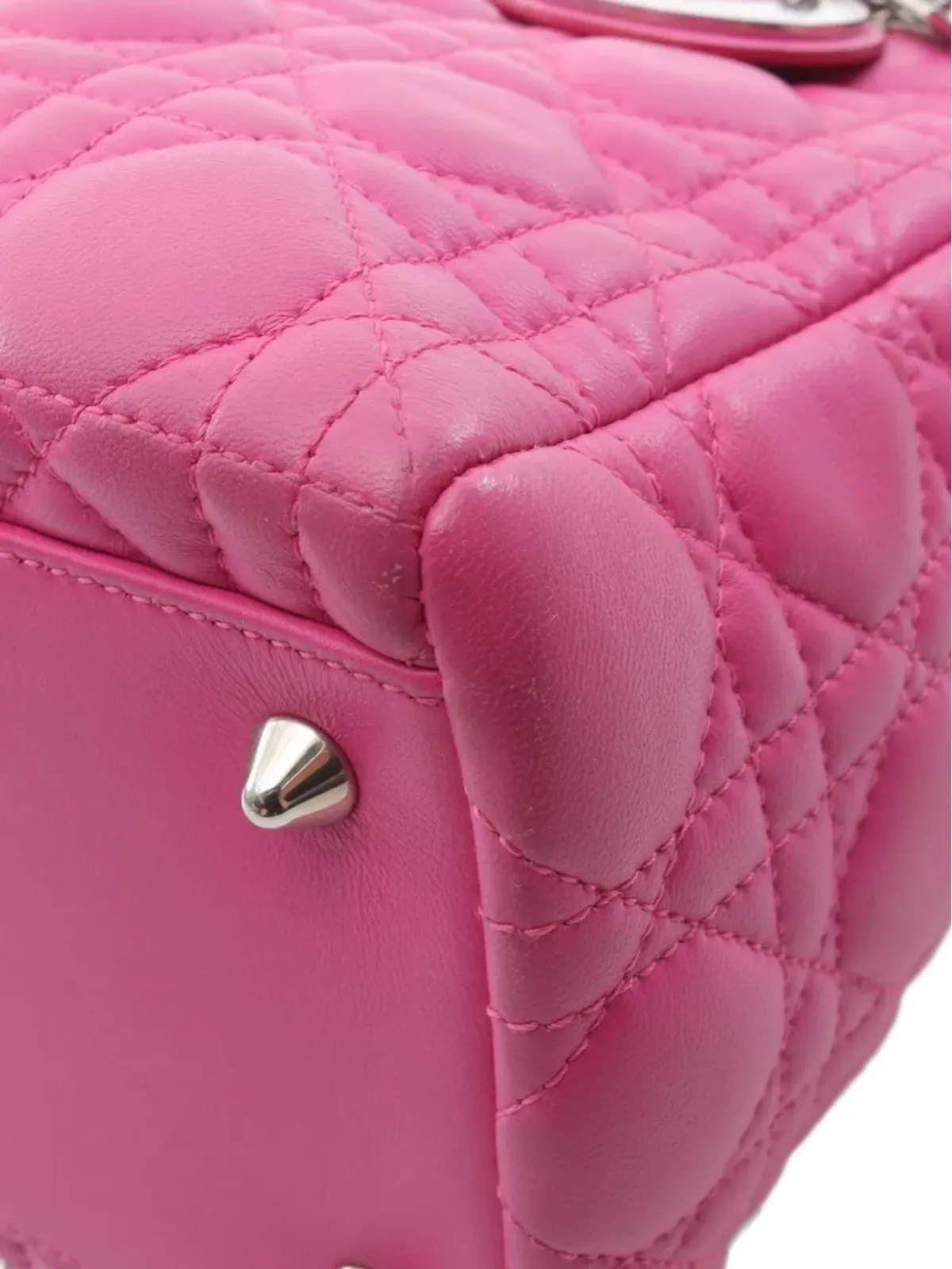 Christian Dior レディ ディオール トートバッグ ビンテージ 2000年代 ピンク - 画像4