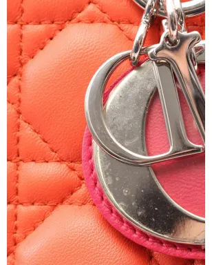 Christian Dior Vintage レディ ディオール 2ウェイ ハンドバッグ - オレンジ - サムネイル3