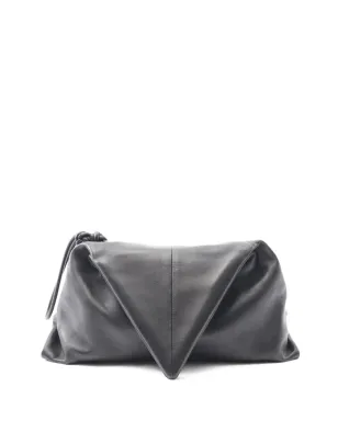 Bottega Veneta ビンテージ 2010年代 トライアングルフラップ クラッチバッグ - ブラック - サムネイル1