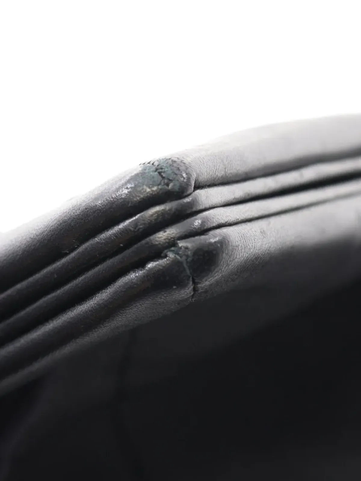 Bottega Veneta ビンテージ 2010年代 トライアングルフラップ クラッチバッグ - ブラック - 画像4