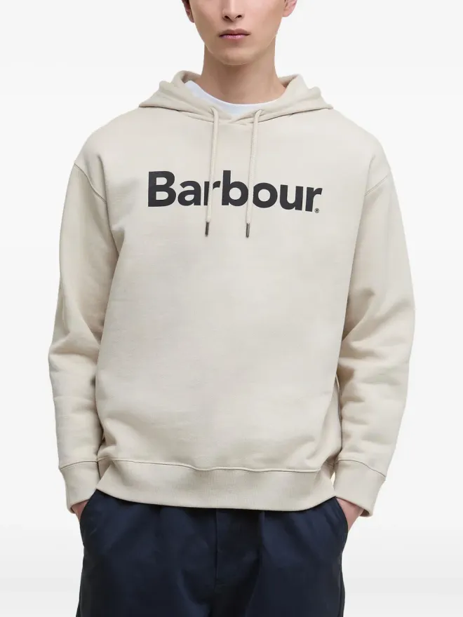 Barbour Barbour ロゴプリント コットン フーディの商品画像