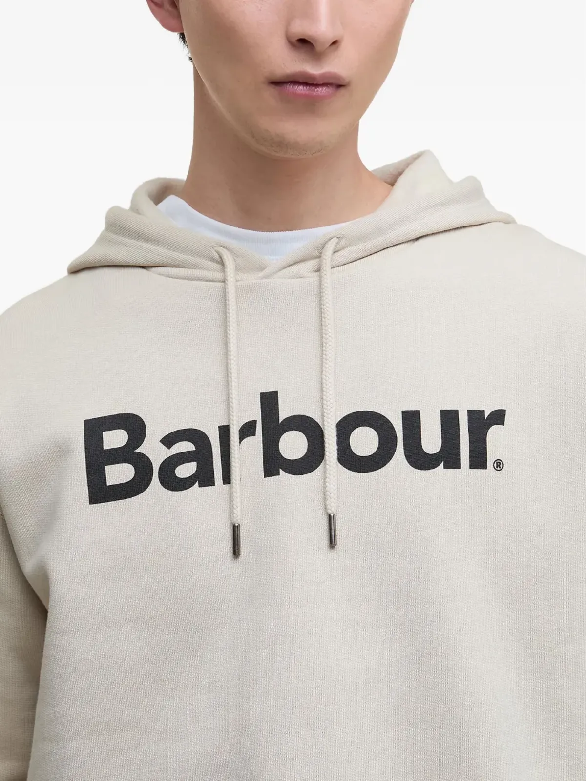 Barbour ロゴプリント コットン フーディ - 画像4