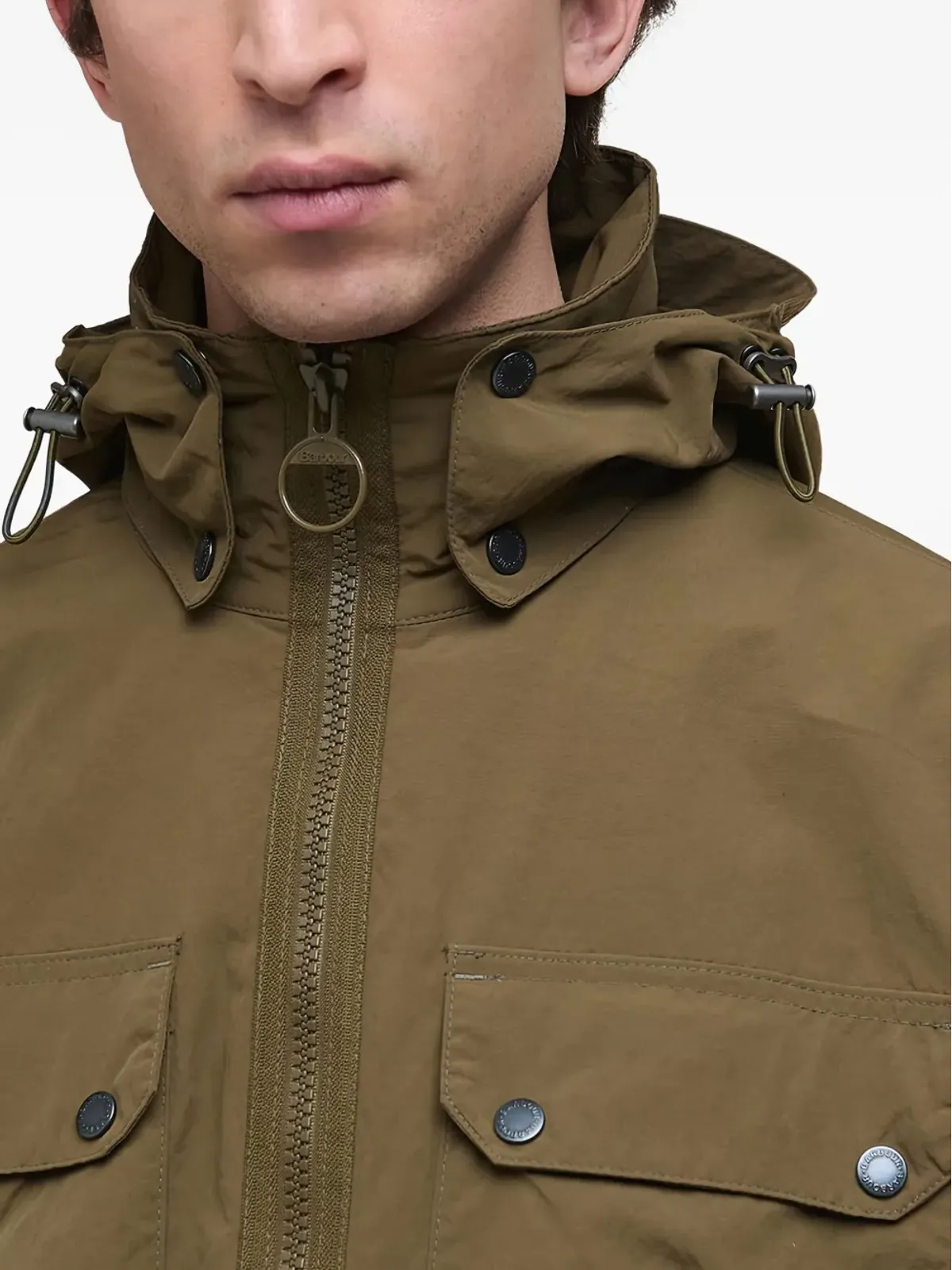 Barbour フライトベーダル フード付きジャケット - 画像5