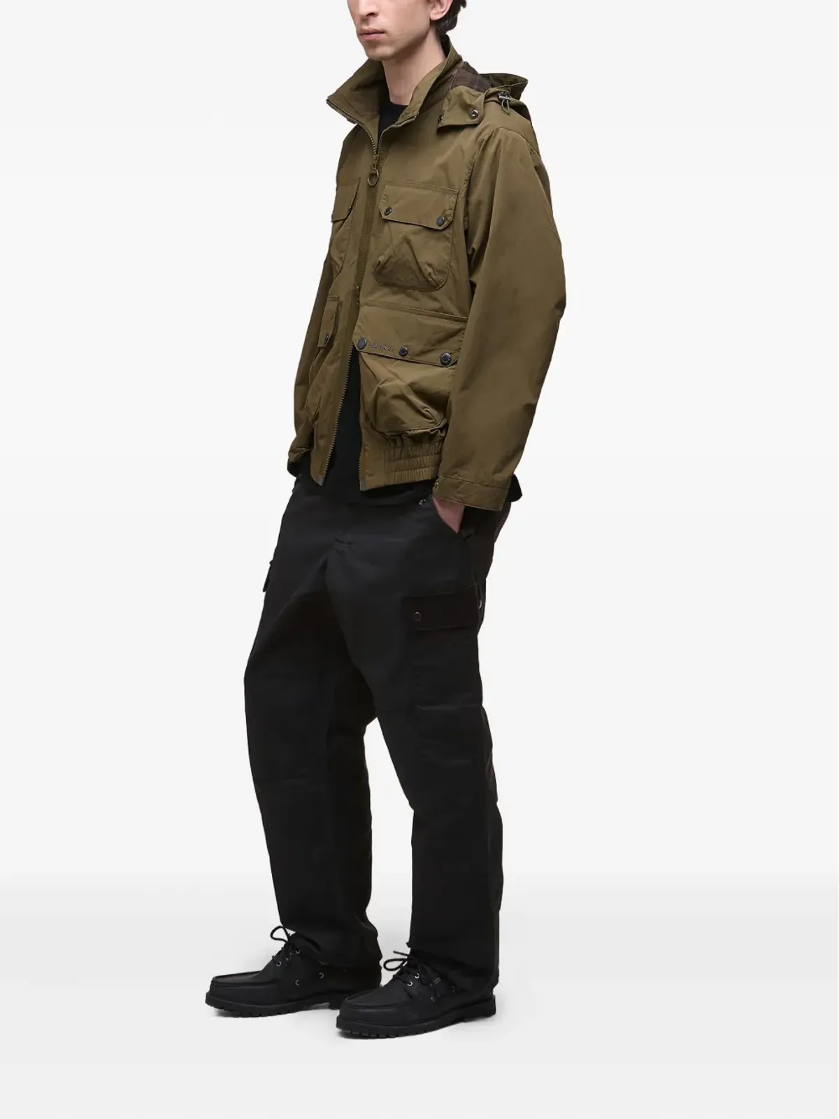 Barbour フライトベーダル フード付きジャケット - 画像2