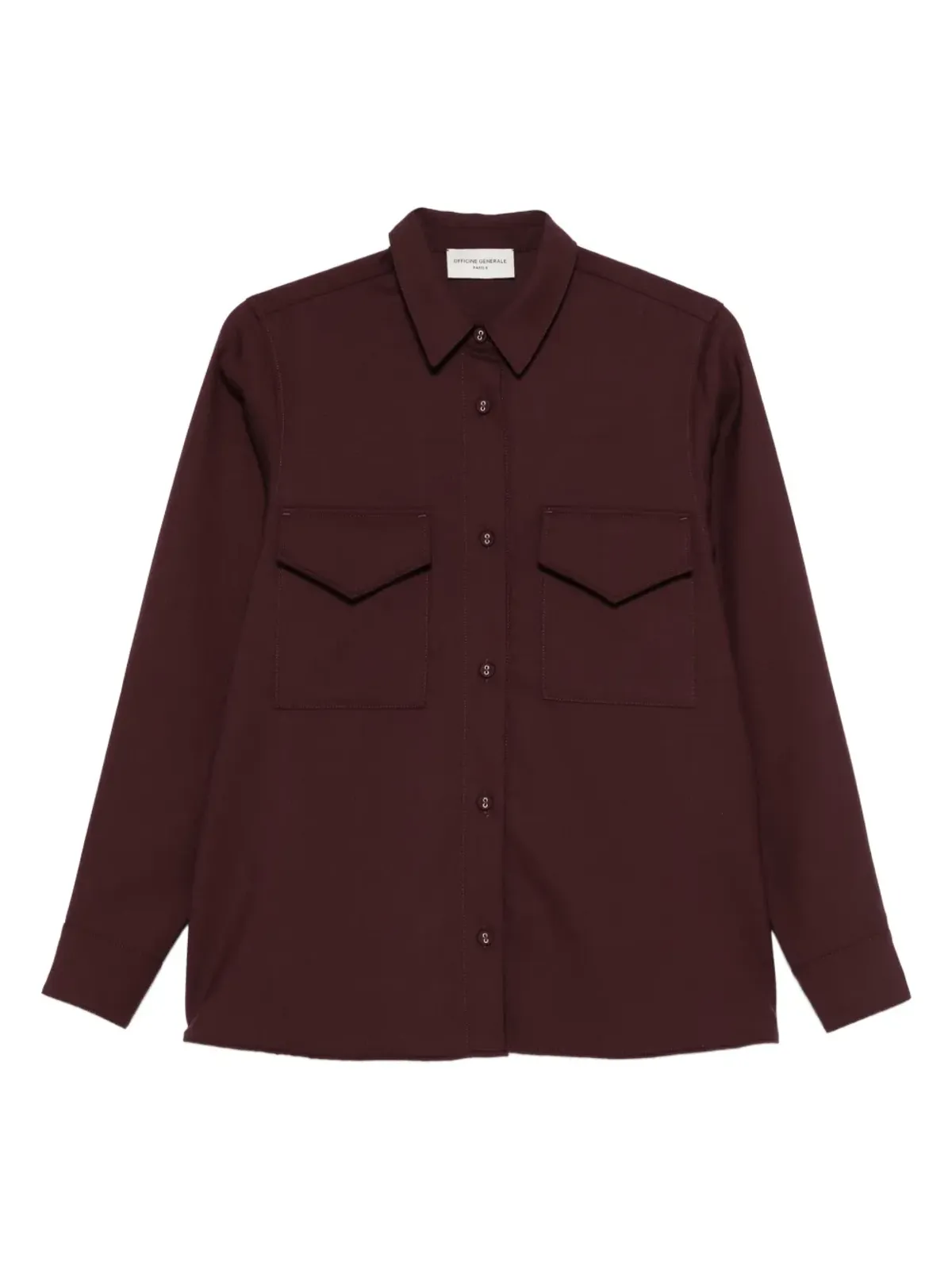 Officine Generale ダブルポケットボタンダウンシャツ - 画像1