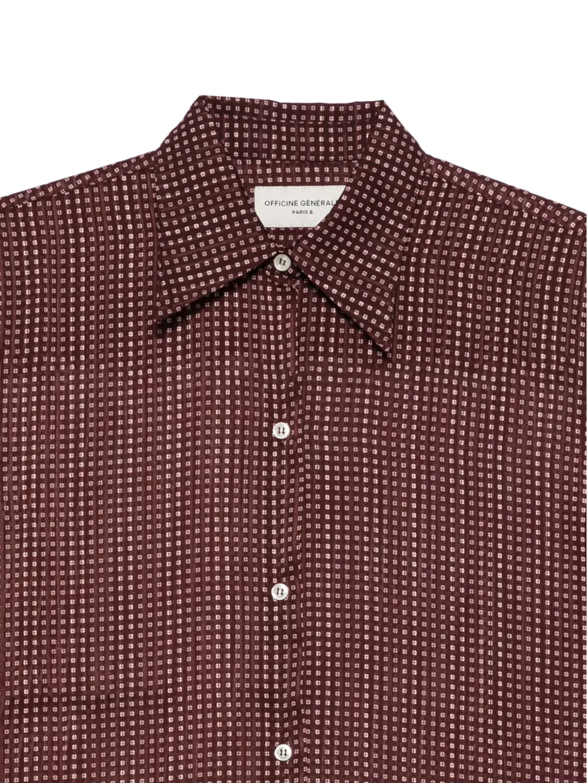 Officine Generale 幾何学プリントシャツ - 画像3