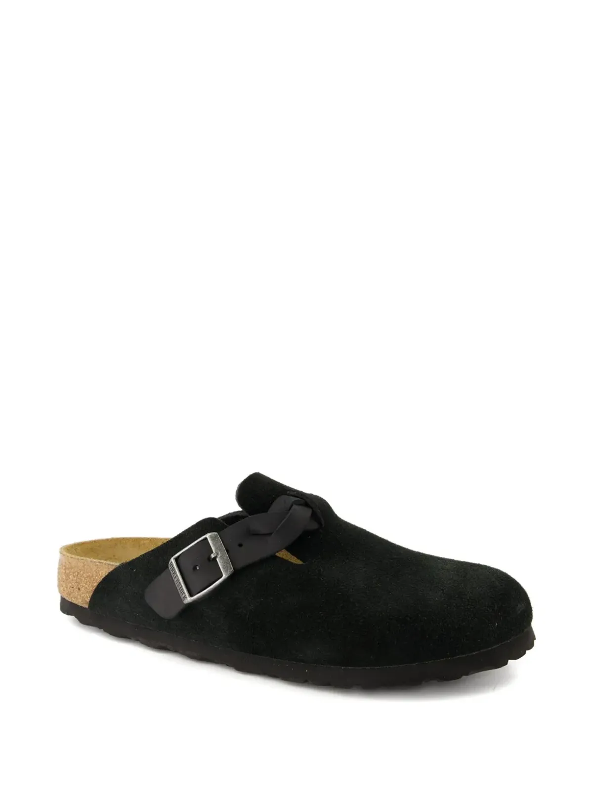 Birkenstock ボストン 編み込みストラップ レザー ミュール - 画像2