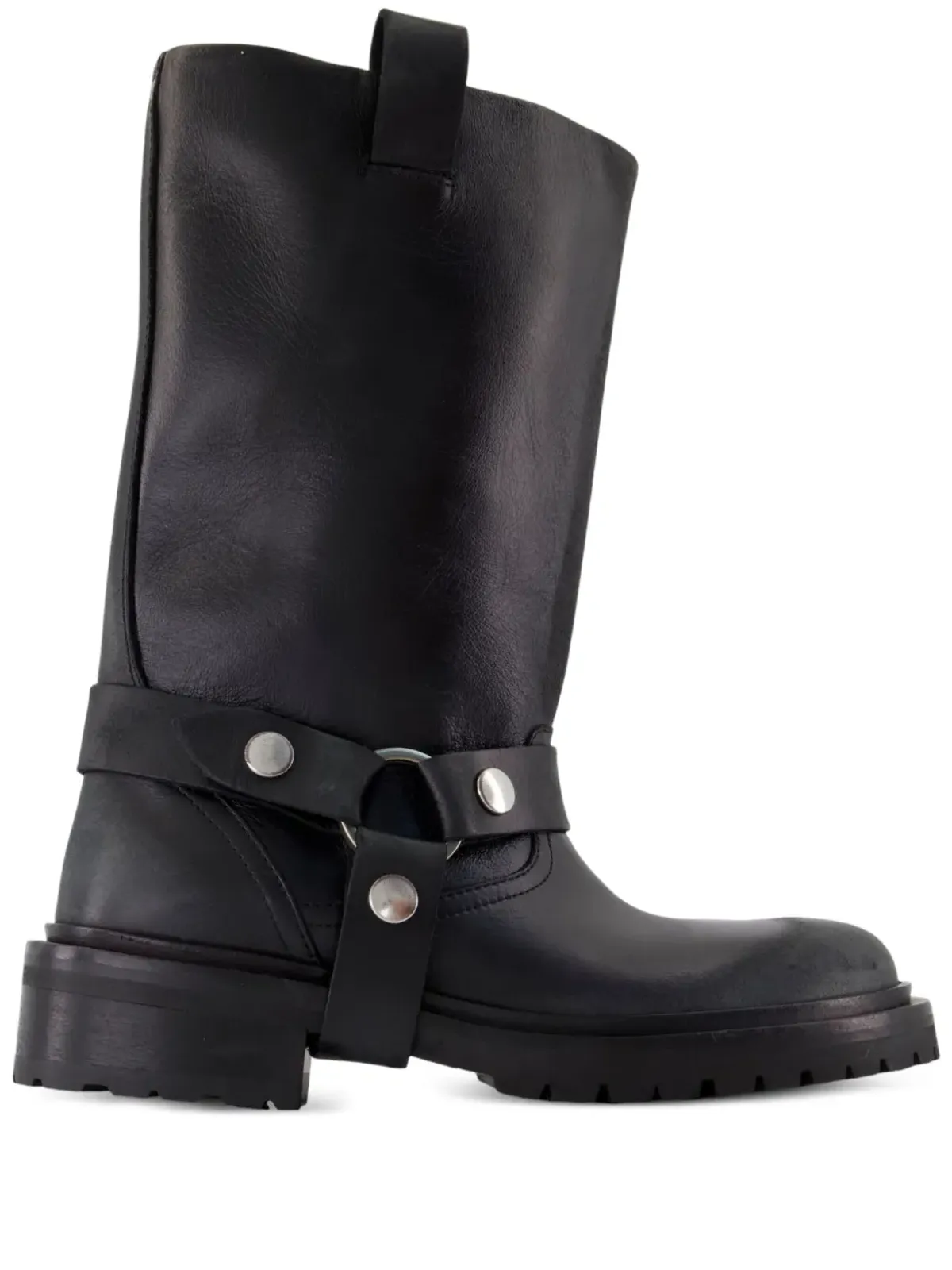 Golden Goose Kurt バックルストラップ カーフスキン ブーツ - ブラック - 画像1