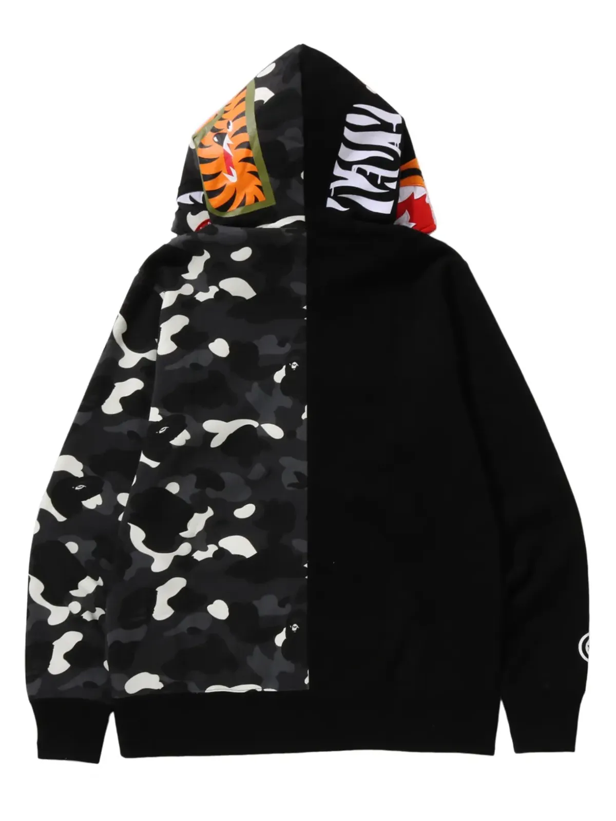 A BATHING APE® Cityカモタイガーシャーク ジップアップフーディー - ブラック - 画像2