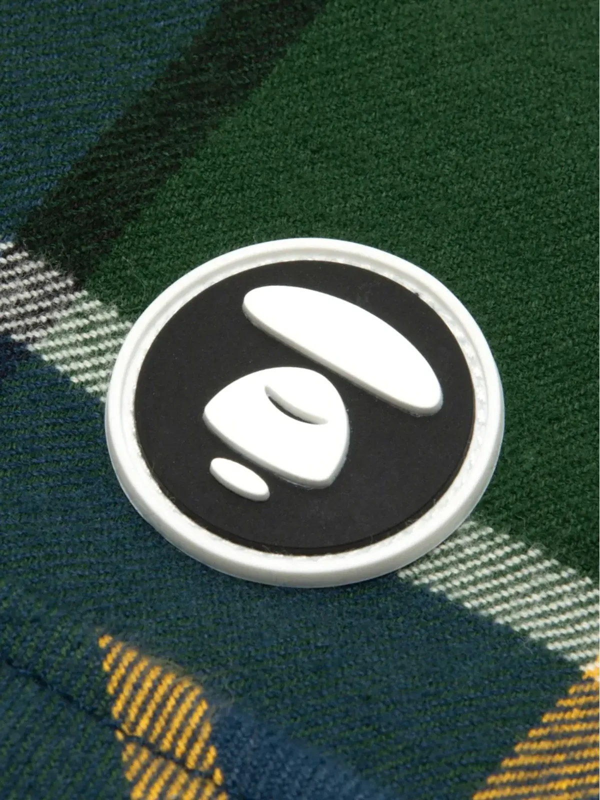 AAPE BY *A BATHING APE® チェック柄ロゴパッチシャツ - 画像4