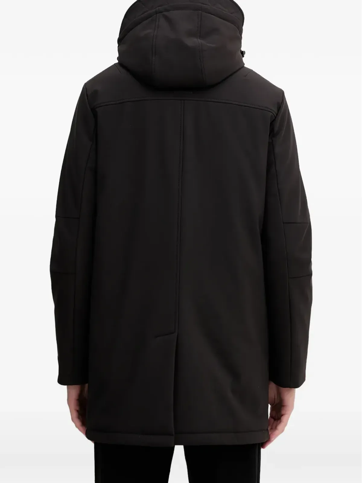 Trussardi ジップアップパーカコート（ブラック） - 画像3